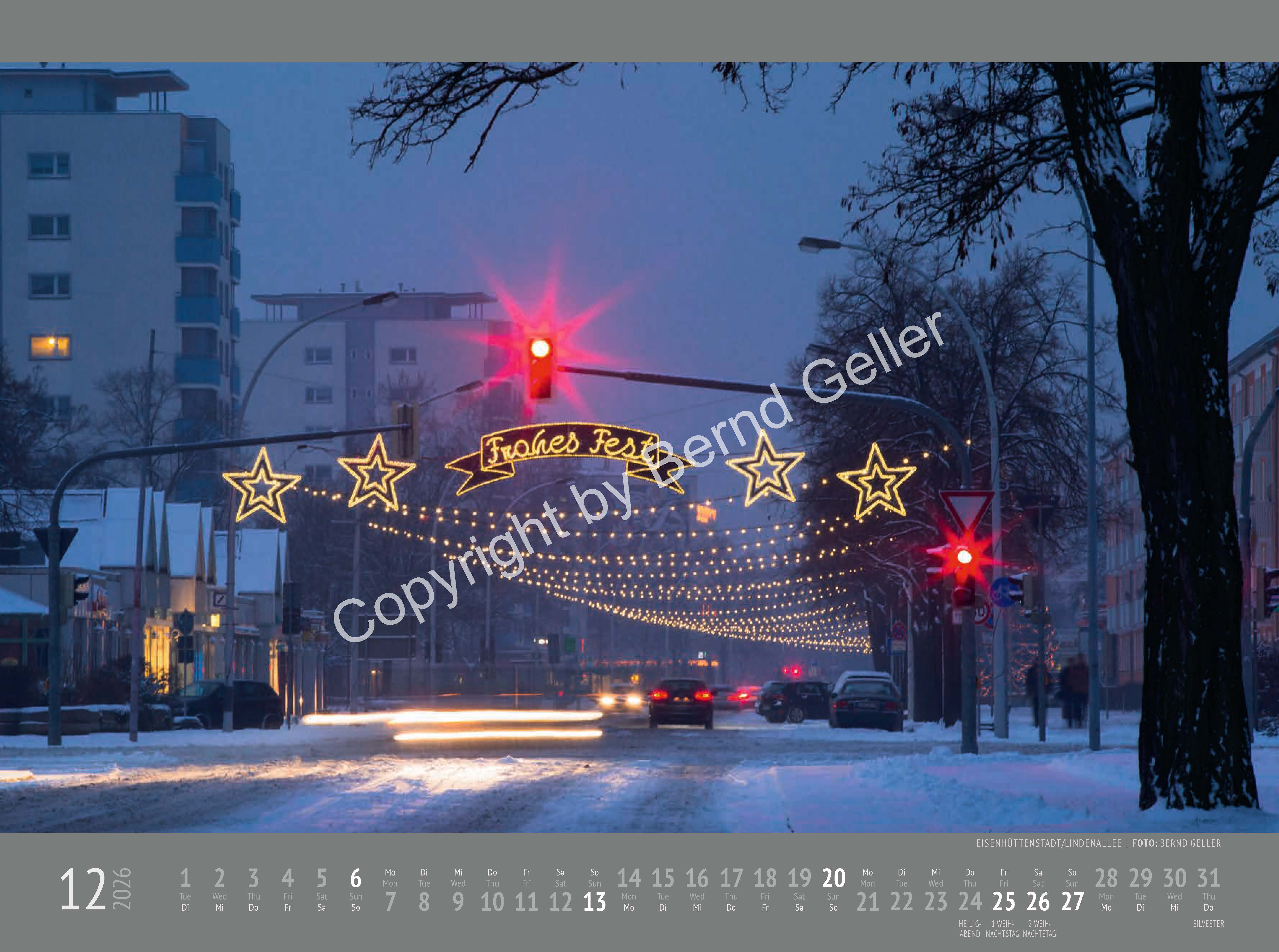 Kalender von Bernd Geller 2024 Eisenhüttenstadt