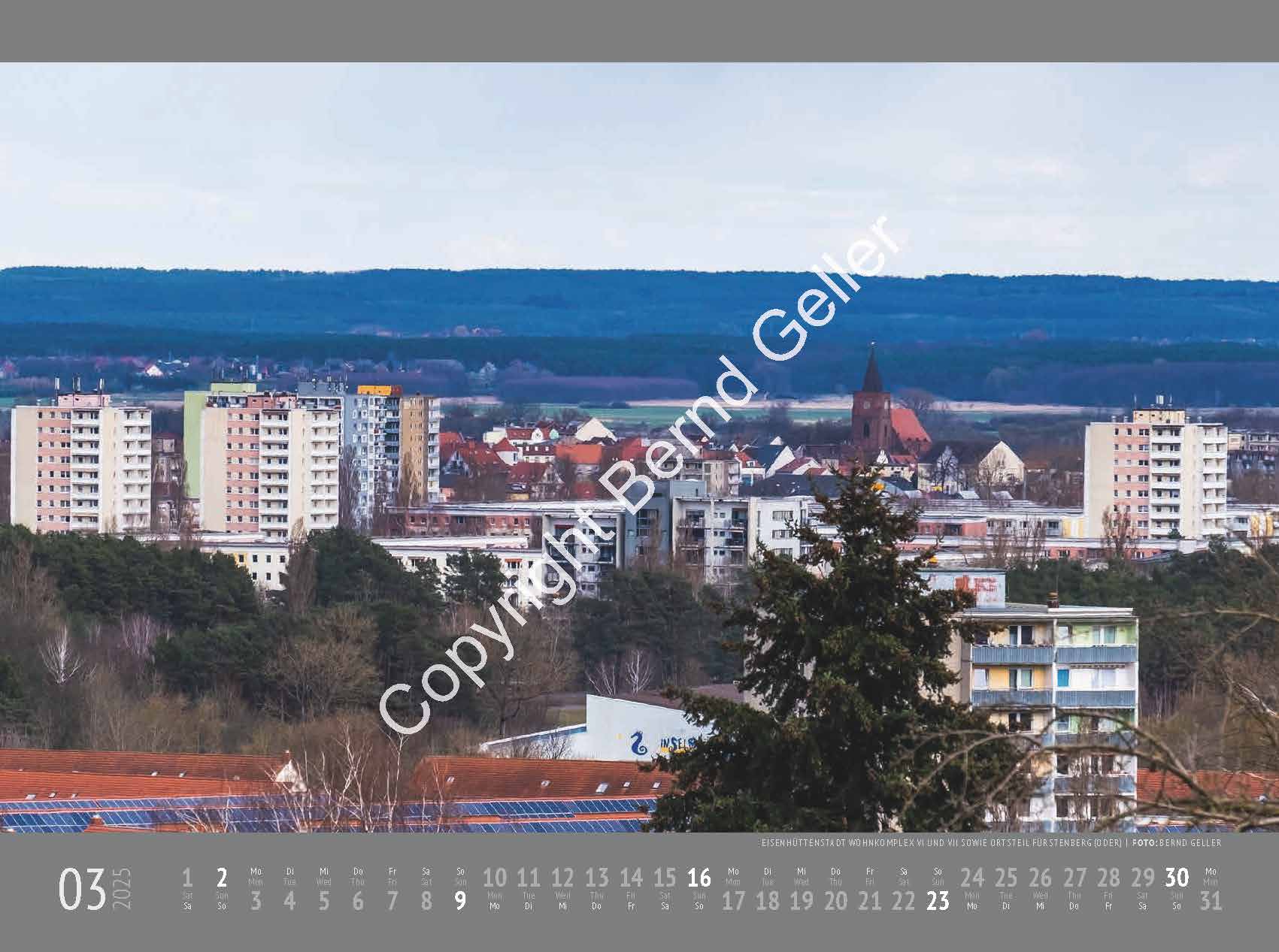 Kalender von Bernd Geller 2024 Eisenhüttenstadt